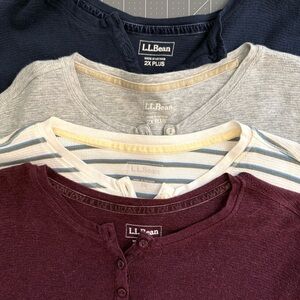 L.L. Bean Set of Henley Shirts - Assorted Colors